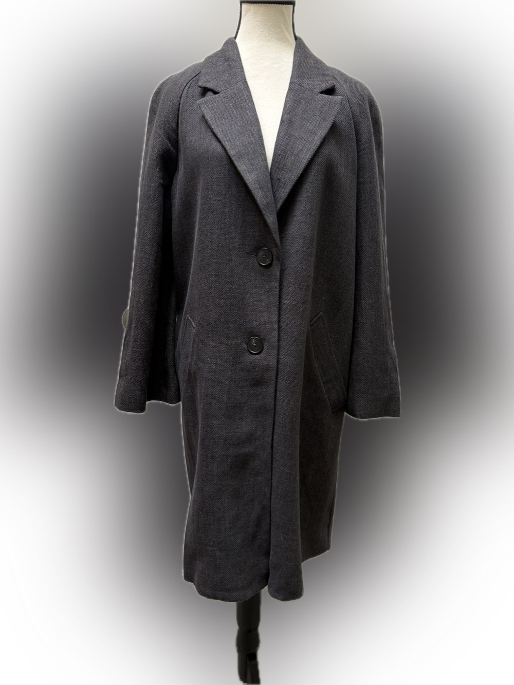 ZARA Linen Cotton Blend Coat